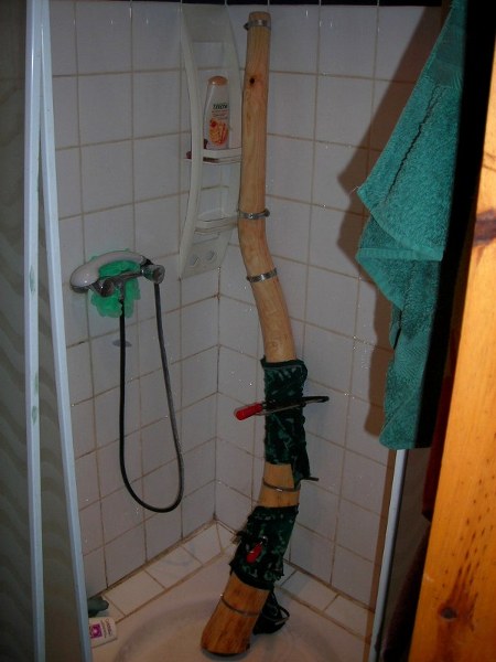 un dernier mouillage pour ajuster avant le collage